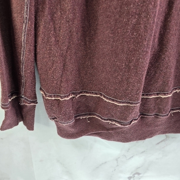 Wilfred Free Cardigan Women Small Red Button Lightweight Top Slouchy Aritzia - Picture 8 of 12